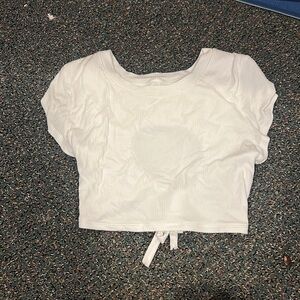 White aerie crop top